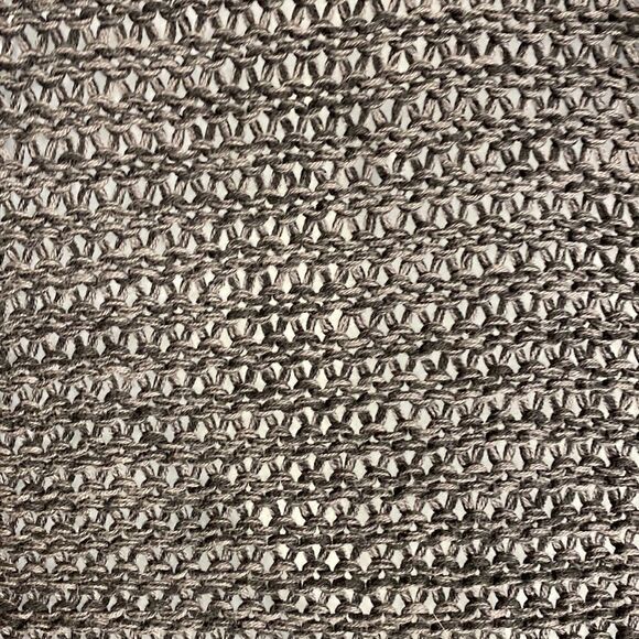 Roxy wide knit charcoal/black short sleeve sweater L - Picture 3 of 4